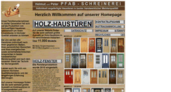 Desktop Screenshot of pfab-fenster.de