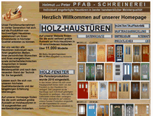 Tablet Screenshot of pfab-fenster.de